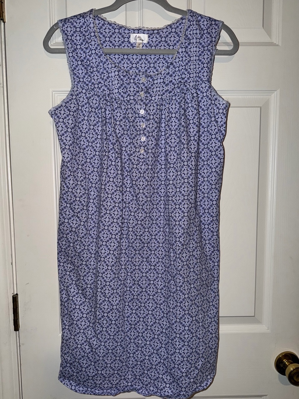 Aria Blue Floral Sleeveless Nightdress
